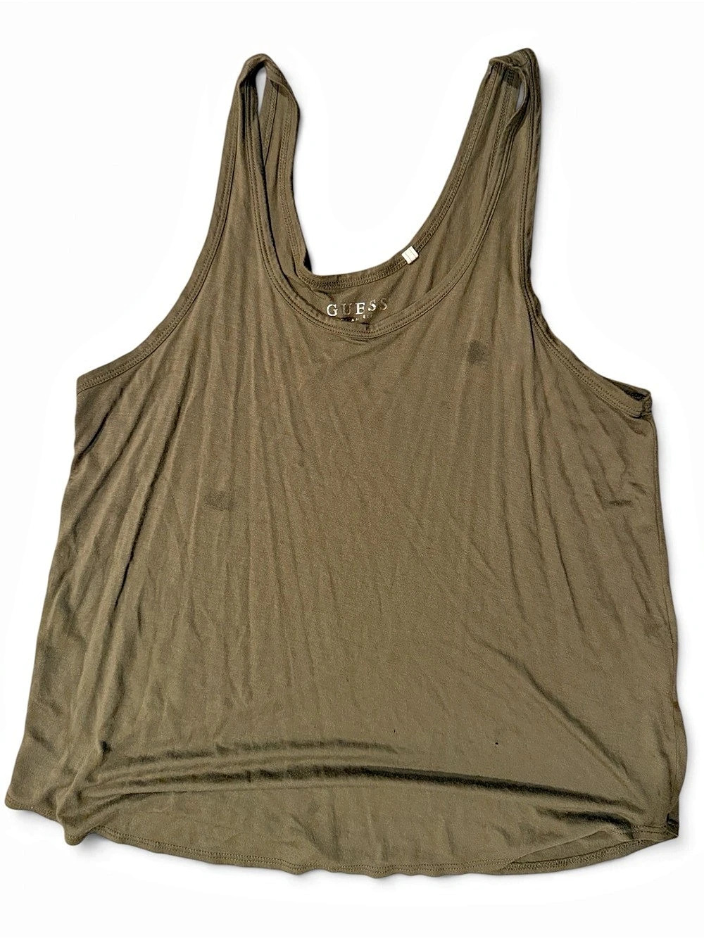 GUESS Women's Green Tank Top